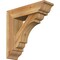 Ekena Millwork Olympic Traditional Rough Sawn Bracket w/ Offset Brace, Western Red Cedar, 6"W x 20"D x 20"H BKT0604X20X20OLY01RWR - alternate 1